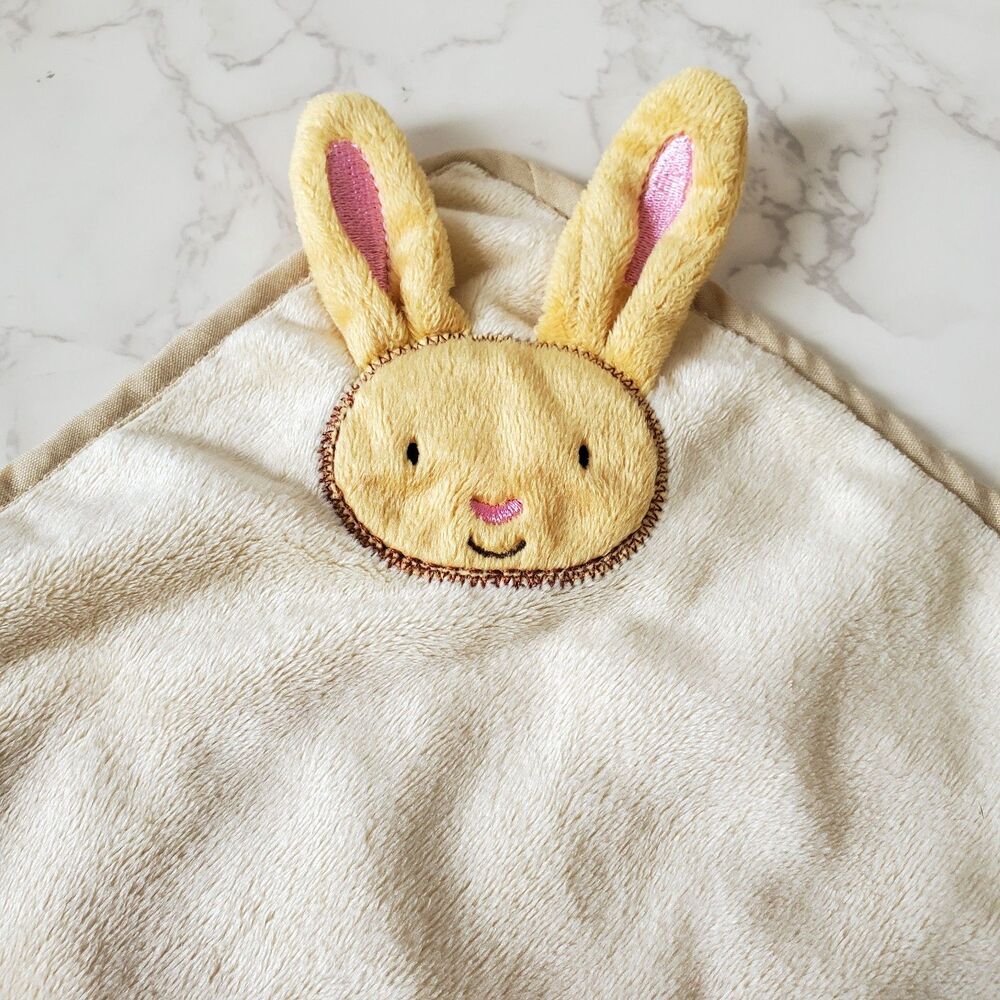 Bunny Rabbit Lovey from book Time For A Hug Beige Dau Dau Security 10" square